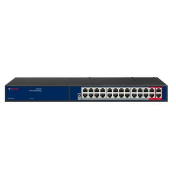 CP PLUS 24 Port AI PoE Switch 24EP+2G CP-ANW-HP24G2-N30