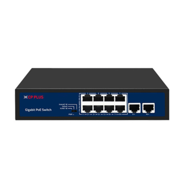 CP-DNW-GPU8G2-96-V4, 8Ports & 2 Uplink Ports 10-Port Gigabit PoE