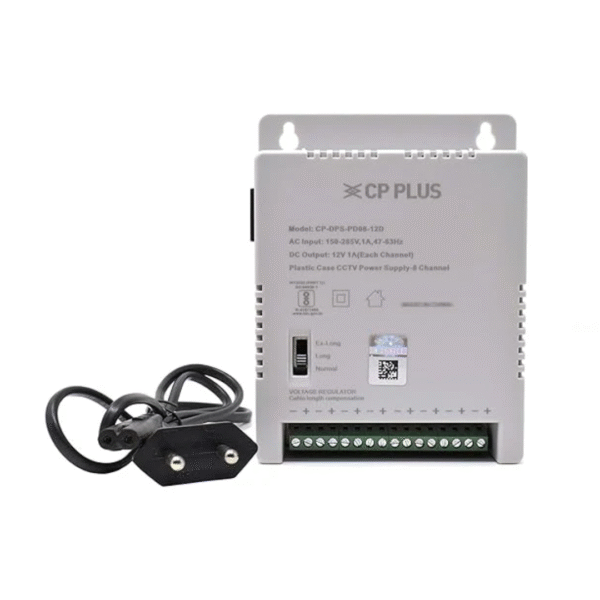 CP-DPS-PD08V2-12D | 8 Channel 12V Power Supply for CCTV Cameras