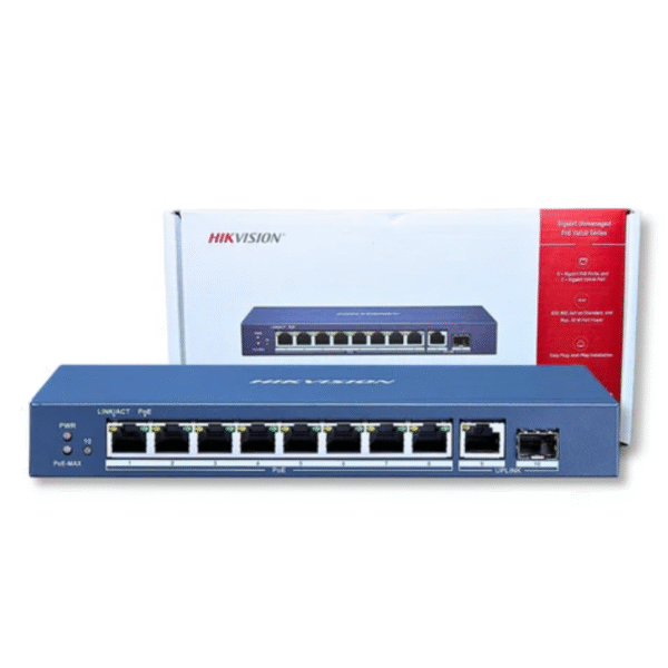 Hikvision DS-3E0510P-E/M 8-Port Gigabit Unmanaged PoE Switch