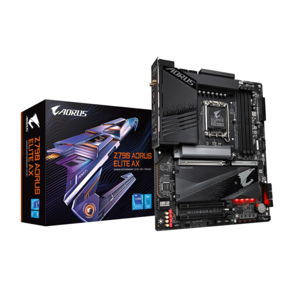 Gigabyte Z790 AORUS Elite AX DDR5 ATX Motherboard – 16+1+2 VRM, Wi-Fi 6E, PCIe 4.0 M.2.