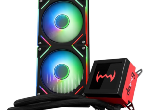 DAWG W-L240AIO 240mm Liquid Cooler with 3.4” IPS Display – Black in india