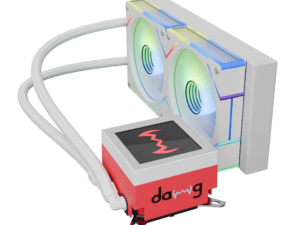 DAWG W-L240AIO 240mm Liquid Cooler with 3.4” IPS Display – White