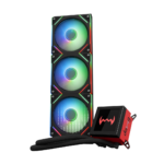 daWg W-L360AIO 360mm Liquid Cooler with 3.4” IPS Display (Black)