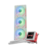 daWg W-L360AIO 360mm Liquid Cooler with 3.4” IPS Display (White)