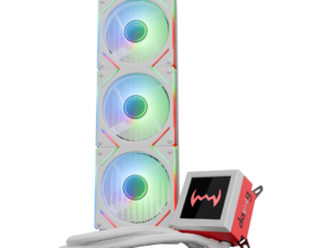 daWg W-L360AIO 360mm Liquid Cooler with 3.4” IPS Display (White)