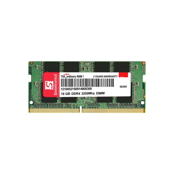 Simmtronics 16GB DDR4 3200MHz laptop memory