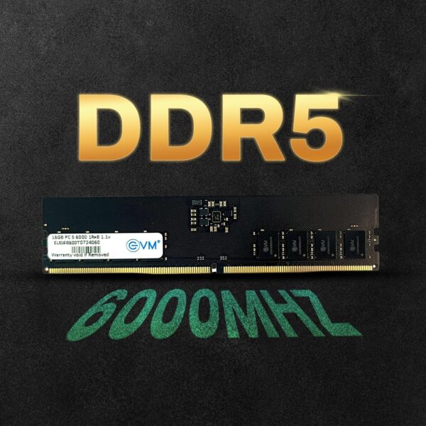 16GB DDR5 Gaming RAM 6000MHz EVM Desktop