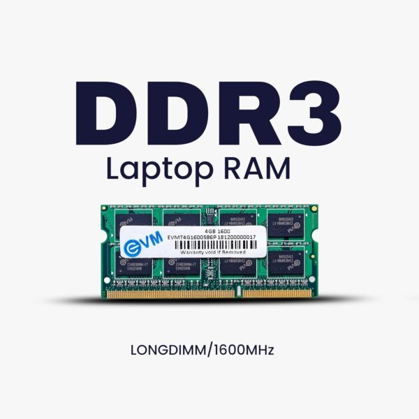 EVM DDR3 4GB 1600MHz laptop memory for everyday use