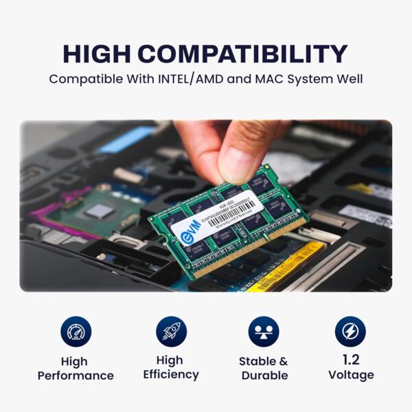 4GB DDR3 EVM 1600MHz RAM for improved laptop performance