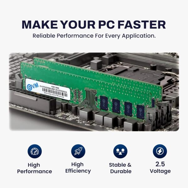 EVM 4GB DDR4 3200MHz RAM for Office & Daily Use