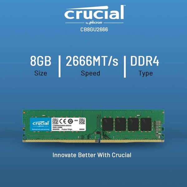 Affordable 8GB DDR4 Crucial 2666 RAM stable performance