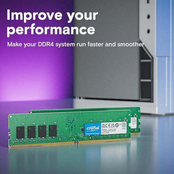 8GB Crucial DDR4 3200MHz desktop RAM for gaming and work