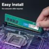8GB DDR4 3200MHz Crucial desktop memory module fast performance