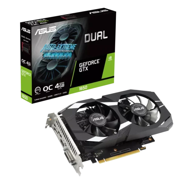 ASUS Dual GTX 1650 V2 OC 4GB GDDR6 Graphics Card