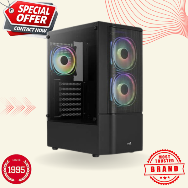 AeroCool Quantum Mesh RGB ATX Mid Tower Case Bou Online