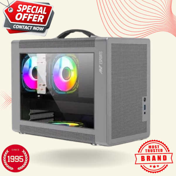 Ant Esports Box C Air Grey M-ATX Mini Tower Case