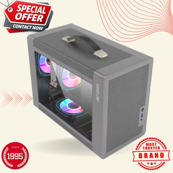 Online Ant Esports Box C Air Grey M-ATX Mini Tower Case