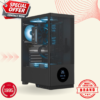 Upgrade your PC with a modern mid tower case featuring LCD display, vibrant ARGB lighting, efficient airflow, and strong build quality for gaming setups in India