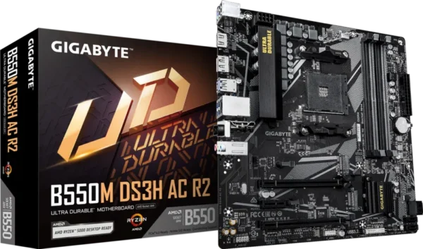 GIGABYTE B550M DS3H AC R2 AM4 Micro-ATX Motherboard with Wi-Fi at padamshree infotech