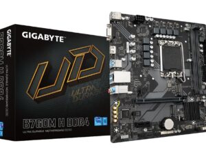GIGABYTE B760M H DDR4 Motherboard (Intel LGA 1700, Micro-ATX) at padsmhree