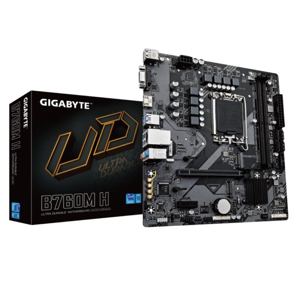 GIGABYTE B760MH DDR5 Motherboard (Intel LGA 1700, Micro-ATX) at padamshree infotech