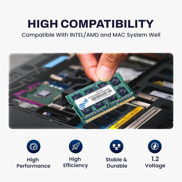 8GB DDR3 EVM RAM for improved laptop performance