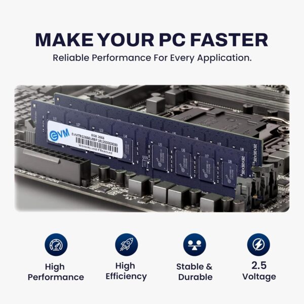 Affordable 8GB DDR4 2666MHz EVM Desktop RAM