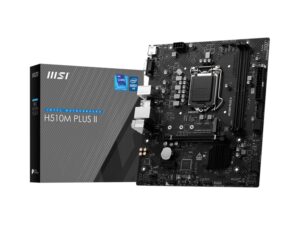 MSI PRO H510M Plus II Micro ATX Motherboard for Intel 10th and 11th Gen CPUs