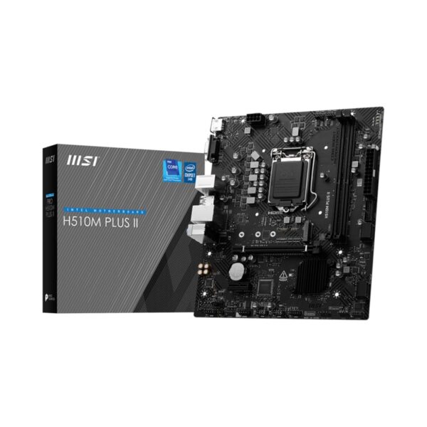 MSI PRO H510M Plus II Micro ATX Motherboard for Intel 10th and 11th Gen CPUs