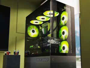 MSI MAG PANO 110R PZ Gaming Cabinet with ARGB Fans and Panoramic Design