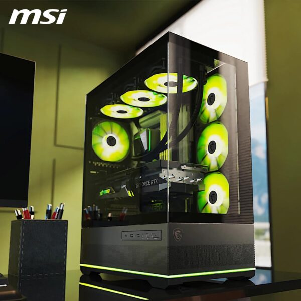 MSI MAG PANO 110R PZ Gaming Cabinet with ARGB Fans and Panoramic Design