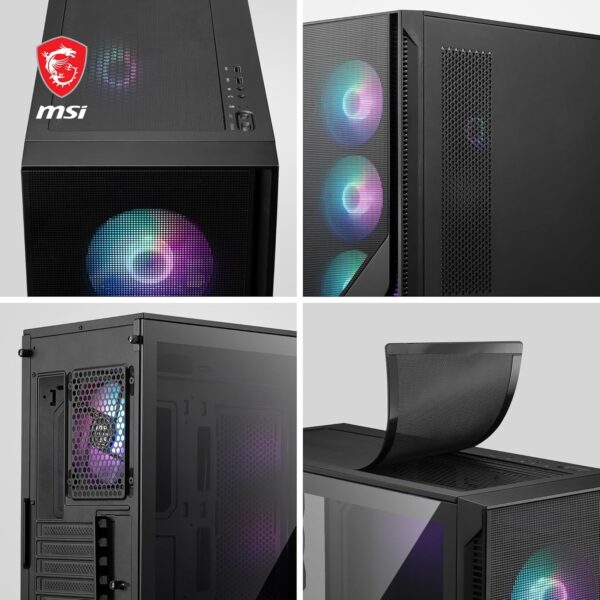 MSI MAG Forge 320R Gaming Cabinet with RGB Lighting