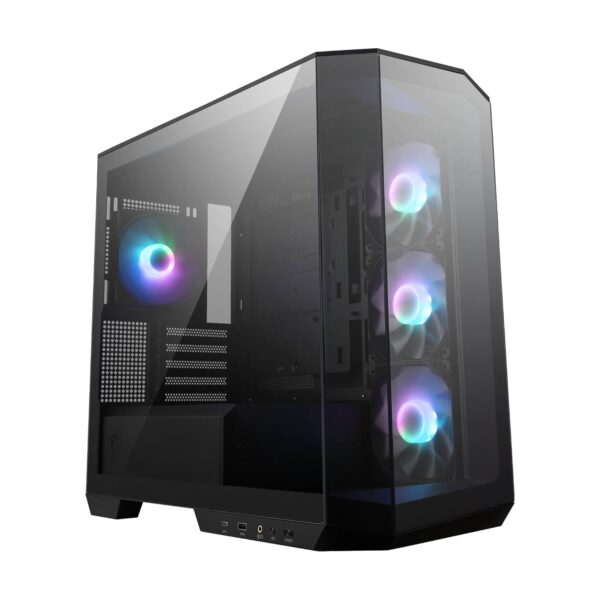 MSI MAG PANO M100R PZ Black Gaming Cabinet with ARGB Fans Mid Tower
