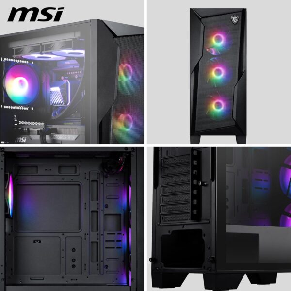 MSI MAG Forge 130A Mid Tower ATX Cabinet for Gaming PC