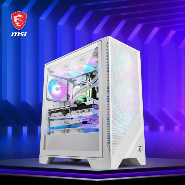 MSI MAG Forge 320R Gaming Cabinet with RGB Lighting