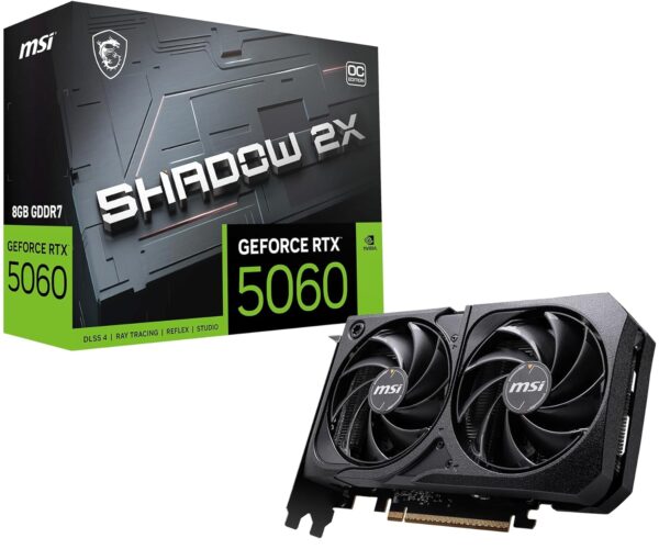 MSI GeForce RTX 5060 Shadow 2X OC 8GB GDDR7 graphics card