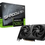 MSI GeForce RTX 5060 Ti Shadow 2X OC Plus 8GB GDDR7 graphics card