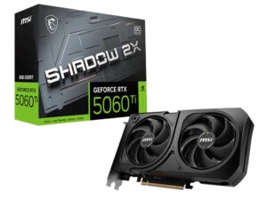MSI GeForce RTX 5060 Ti Shadow 2X OC Plus 8GB GDDR7 graphics card