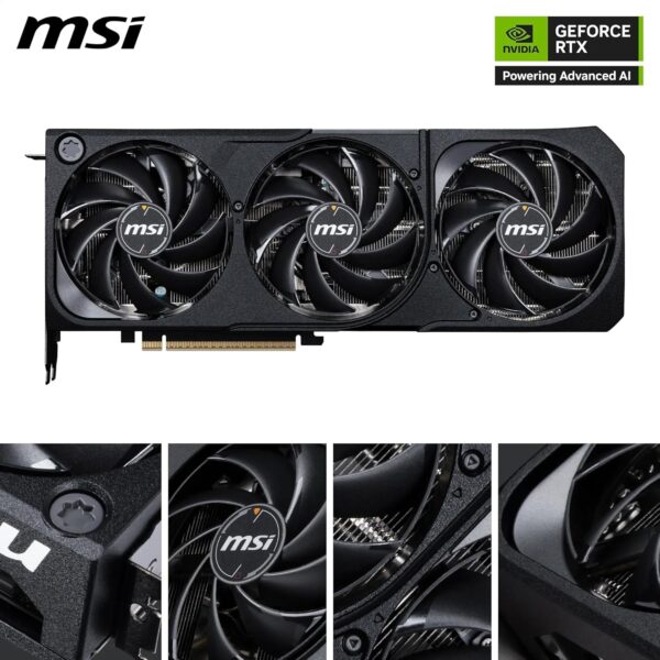 MSI Shadow 3X OC RTX 5070 Ti triple fan graphics card