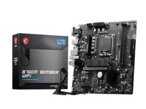 MSI B760M Bomber WiFi DDR5 Intel Core Compatible Gaming Motherboard at padsmhree infotech