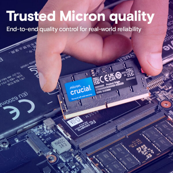 8GB DDR5 Crucial 5600MHz LAP RAM compatible with modern laptops