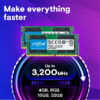 Crucial 4GB DDR4 RAM for desktop and laptop upgrade