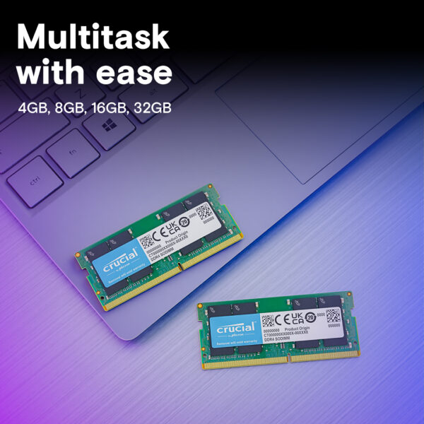 Crucial 4GB DDR4 RAM reliable and efficient system memory
