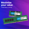 4GB DDR4 Crucial RAM high performance memory module at padamshree infotech