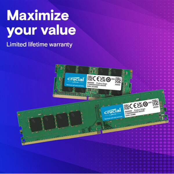 4GB DDR4 Crucial RAM high performance memory module at padamshree infotech