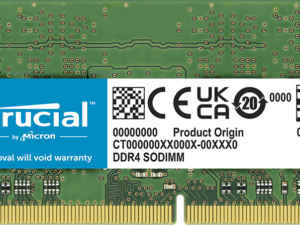 Crucial 32GB DDR4 3200MHz notebook RAM for fast performance