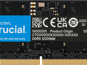 Crucial 8GB DDR5 4800MHz laptop memory low power consumption