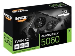 INNO3D RTX 5060 Twin X2 OC 8GB Dual Fan Gaming GPU