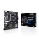 A520MK PRIME ASUS DDR4 Motherboard AMD A520 chipset with stable everyday performance 2× DDR4 RAM slots – up to 64GB (up to 4600MHz OC) 1× M.2 slot (PCIe 3.0 x4) + 4× SATA 6Gb/s ports for fast storage 1× PCIe 3.0 x16 + 2× PCIe x1 slots for expansion cards HDMI & VGA display outputs for integrated graphics USB 3.2 Gen1 ports for high-speed connectivity Realtek Gigabit LAN for reliable networking ASUS 5X Protection III for hardware safety and durability Micro-ATX form factor suitable for compact PC builds
